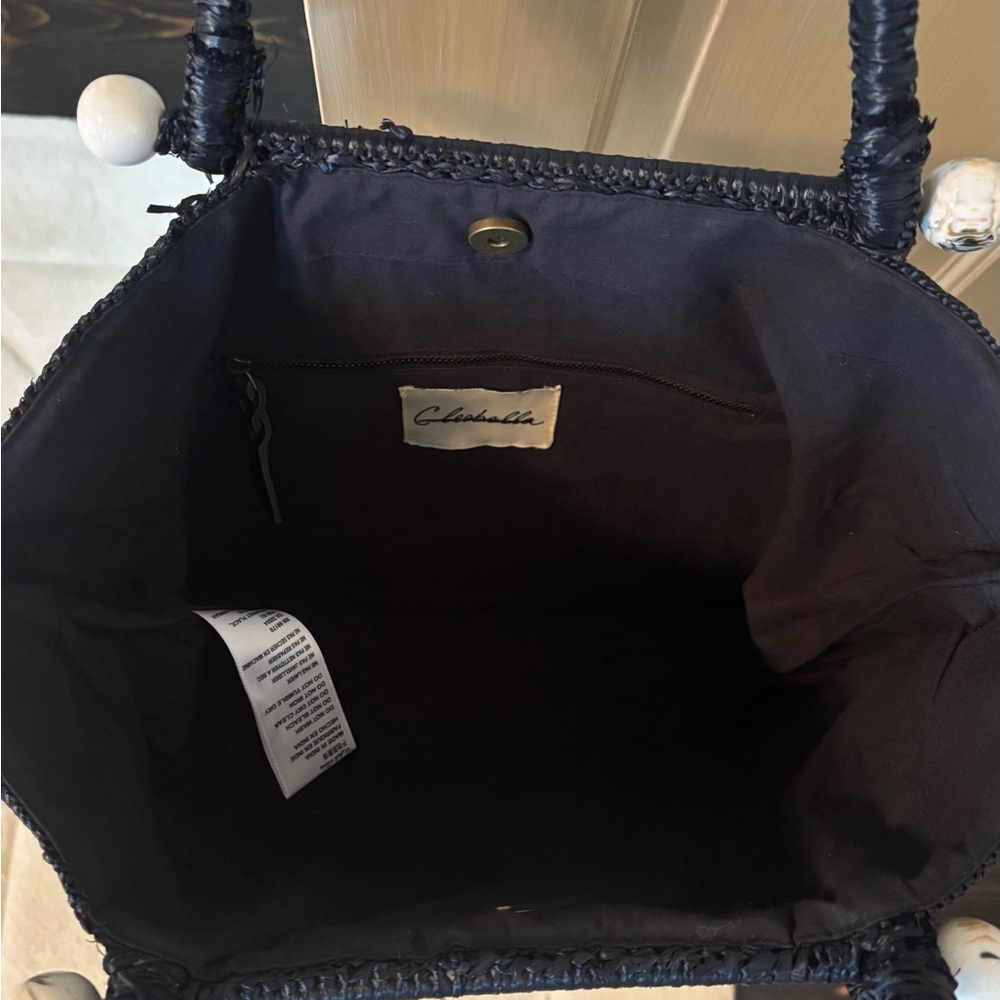 Black Raffia pocketbook - Picture 3 of 4